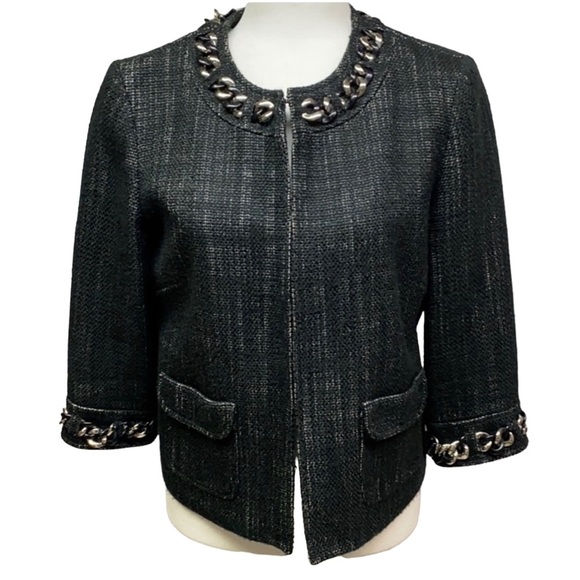 Michael Kors Chain Neckline Jacket - Picture 1 of 6